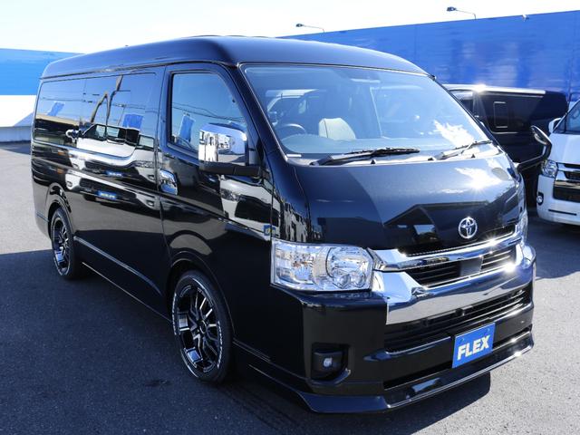 ハイエースワゴン GL ロング アルパイン11インチ BIGXナビ アルパイン12インチ フリップダウンモニター ETC デジタルインナーミラー パノラミックビューモニター クリアランスソナー DELF06 18インチAW(37枚目)