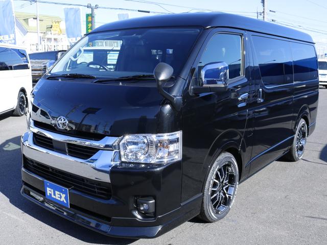 ハイエースワゴン GL ロング アルパイン11インチ BIGXナビ アルパイン12インチ フリップダウンモニター ETC デジタルインナーミラー パノラミックビューモニター クリアランスソナー DELF06 18インチAW(38枚目)