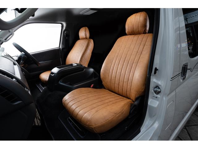 ハイエースワゴン GL ロング アルパイン11インチ BIGXナビ アルパイン12インチ フリップダウンモニター ETC デジタルインナーミラー パノラミックビューモニター クリアランスソナー DELF06 18インチAW(66枚目)