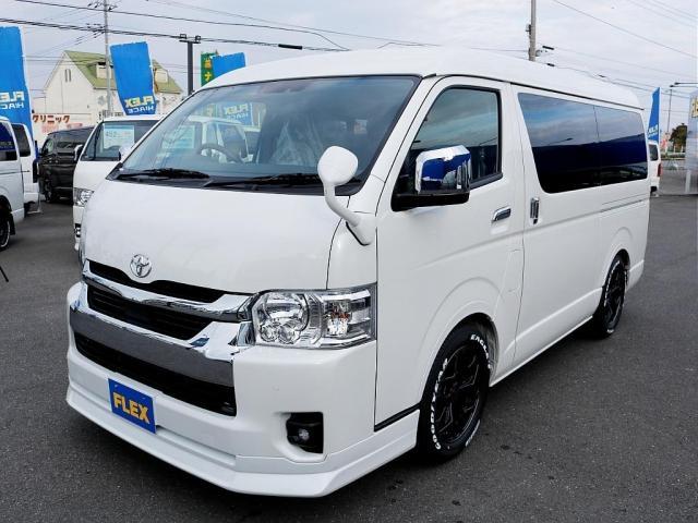 ハイエースワゴン ＧＬ　ロング　カロッツェリア７インチナビ　１０インチフリップダウンモニター　ＥＴＣ　デジタルインナーミラー　クリアランスソナー　パノラミックビューモニター　１７インチアルミホイール　ナスカータイヤ　スマートベッド（28枚目）