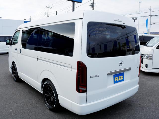 ハイエースワゴン ＧＬ　ロング　カロッツェリア７インチナビ　１０インチフリップダウンモニター　ＥＴＣ　デジタルインナーミラー　クリアランスソナー　パノラミックビューモニター　１７インチアルミホイール　ナスカータイヤ　スマートベッド（34枚目）
