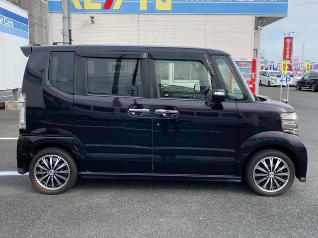N-BOXカスタム G・ターボLパッケージ 禁煙車 メモリーナビ TV 両側自動ドア クルーズコントロール TRC パドルシフト ETC エンジンプッシュスタート HID フォグランプ 純正アルミ ウインカー電格ミラ- スマートキー オートエアコン(12枚目)