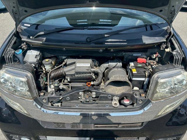 N-BOXカスタム G・ターボLパッケージ 禁煙車 メモリーナビ TV 両側自動ドア クルーズコントロール TRC パドルシフト ETC エンジンプッシュスタート HID フォグランプ 純正アルミ ウインカー電格ミラ- スマートキー オートエアコン(35枚目)