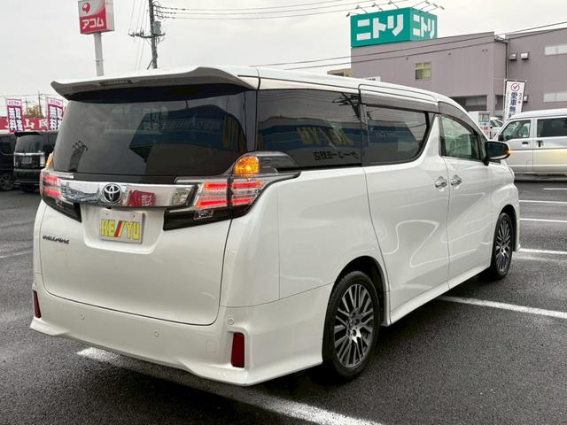 ヴェルファイア ２．５Ｚ　Ｇエディション　禁煙　下取車　ＢＩＧＸ１０型ナビ　後席モニター　地デジ　ＤＶＤ再生　ＢＬＵＥＴＯＯＴＨ　ＨＤＭＩ　バックカメラ　衝突被害軽減　追従クルコン　コーナーセンサー　ドラレコ　両側電動ドア　パワーバックドア　ＬＥＤヘッドライト　記録簿有り（3枚目）