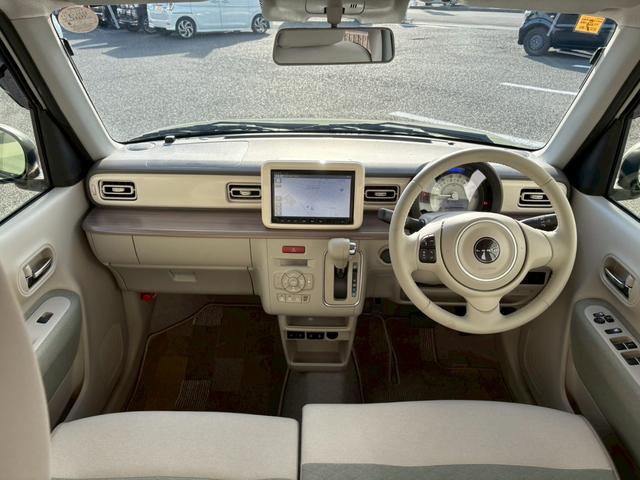 アルトラパン X 禁煙1オーナー 8型地デジナビ スズキセーフティサポート 車線逸脱警告 23年製ダンロップタイヤ 純正ナビ LEDオートハイビーム Bluetooth DVD USB バックカメラ コーナーセンサー シートヒーター スマートキー 取説 保証書 記録簿(4枚目)