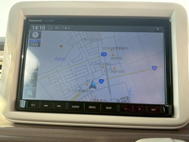 アルトラパン X 禁煙1オーナー 8型地デジナビ スズキセーフティサポート 車線逸脱警告 23年製ダンロップタイヤ 純正ナビ LEDオートハイビーム Bluetooth DVD USB バックカメラ コーナーセンサー シートヒーター スマートキー 取説 保証書 記録簿(6枚目)