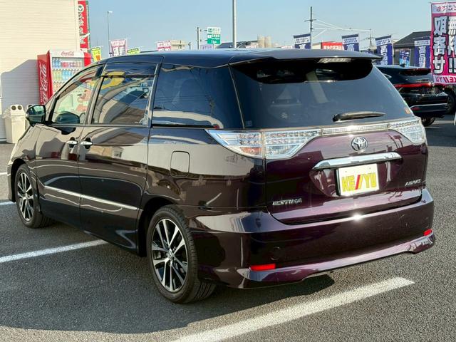 エスティマ アエラス プレミアムエディション 禁煙 純正ナビ&後席モニタ 両側電動スライドドア HIDヘッドライト&フォグランプ 電動ハーフレザーシート バックカメラ クルーズコントロール ビルトインETC ウッドステア 地デジ Bluetooth CD/DVD 保証書(13枚目)