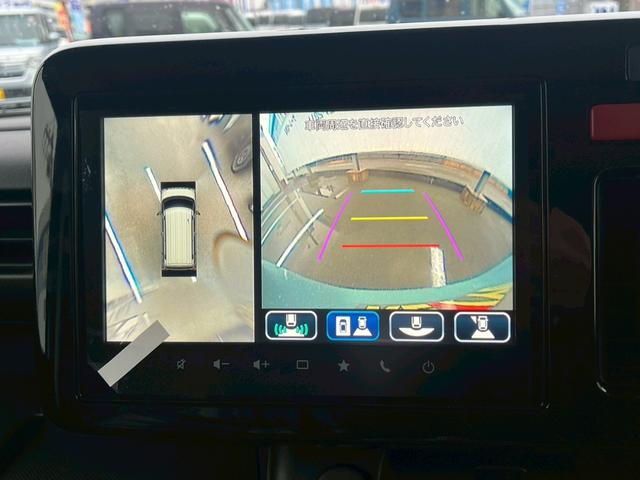 スペーシアギア ハイブリッドＸＺターボ　届出済未使用車　全方位モニター付ナビ　スズキセーフティサポート　ＨＵＤ　シート＆ステアヒーター　オットマン　両側電動スライド　ＢＴオーディオ　地デジ　サーキュレーター　後席テーブル＆サンシェード　ＬＥＤライト　ルーフレール　保証書（4枚目）