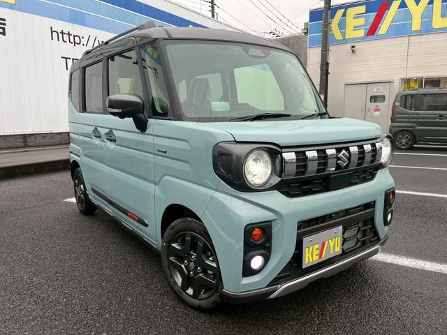 スペーシアギア ハイブリッドＸＺターボ　届出済未使用車　全方位モニター付ナビ　スズキセーフティサポート　ＨＵＤ　シート＆ステアヒーター　オットマン　両側電動スライド　ＢＴオーディオ　地デジ　サーキュレーター　後席テーブル＆サンシェード　ＬＥＤライト　ルーフレール　保証書（12枚目）