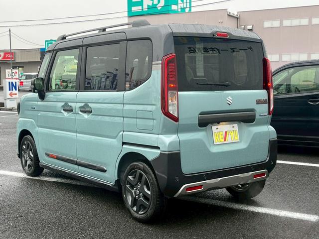 スペーシアギア ハイブリッドＸＺターボ　届出済未使用車　全方位モニター付ナビ　スズキセーフティサポート　ＨＵＤ　シート＆ステアヒーター　オットマン　両側電動スライド　ＢＴオーディオ　地デジ　サーキュレーター　後席テーブル＆サンシェード　ＬＥＤライト　ルーフレール　保証書（14枚目）