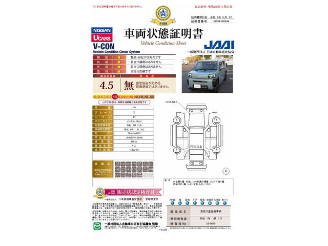 車両状態評価書