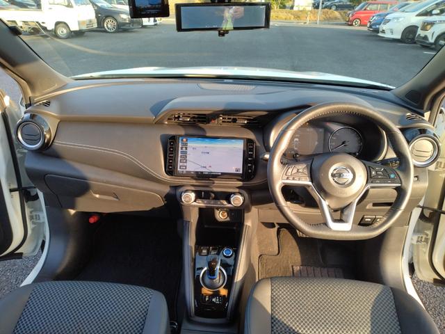 キックス Ｘ　パーキングセンサー　ブルートゥースオーディオ　フロントカメラ　Ｒレール　ＶＤＣ　追従クルコン　スマートキー　ＤＶＤ再生　ＬＥＤヘッド　レーンアシスト　パワーステアリング　禁煙車　盗難防止システム　ナビ（48枚目）