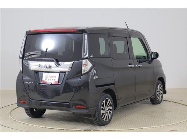 ルーミー カスタムG アイドリング 両側電動SD LEDヘット バックビューモニター 衝突回避ブレーキ 地デジ スマートキー メモリナビ クルーズコントロール 点検記録簿 DVD ETC ドライブレコーダー 1オーナー(3枚目)