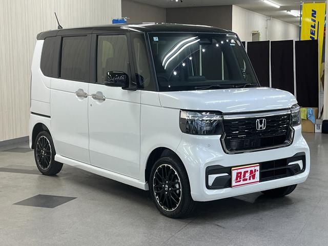 Ｎ－ＢＯＸカスタム ターボコーディネートスタイル　届出済未使用車　４ＷＤ　ターボ　コーディネートスタイル　ホンダセンシング　ナビ装着パッケージ　両側パワースライドドア　ＬＥＤヘッドライト　シートヒーター　電動パーキング　アダプティブクルコン　ＡＷ（3枚目）