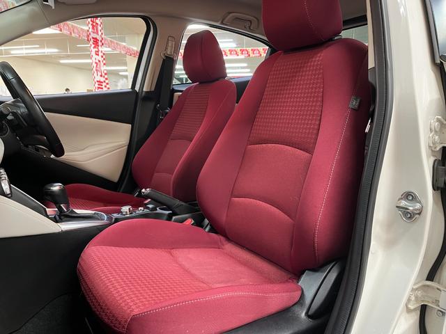 デミオ XDノーブルクリムゾン_360°モニタ-_純正ナビ/フルセグTV ETC ステアリングリモコン クリアランスソナー スマートキー シートヒーター 純正アルミホイール LEDヘッドライト(35枚目)