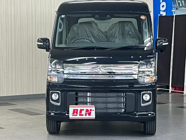 エブリイワゴン ＰＺターボスペシャル　届出済未使用車　ハイルーフ　スズキセーフティサポート　アイドリングストップ　バックアイカメラ付ディスプレイオーディオ　両側ＰＳＤ　ＬＥＤヘッドライト　電動オートステップ　運転席シートＨ　リヤヒーター（2枚目）