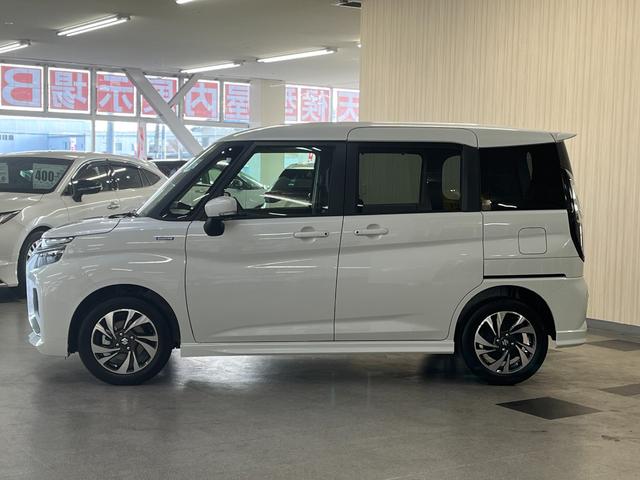 ソリオバンディット ハイブリッドＭＶ　登録済未使用車　スズキセーフティサポート　ＬＥＤヘッドライト　フォグランプ　両側パワースライドドア　純正アルミホイール　シートヒーター　ステアリングスイッチ　スマートキー　電動格納ミラー（5枚目）