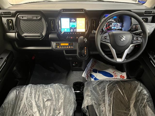 ハスラー ハイブリッドＸターボ　届出済未使用車　全方位モニター付メモリナビ／ｂｌｕｅｔｏｏｔｈ／フルセグＴＶ　レーダークルーズ　ステアリングリモコン　前席シートヒーター　ＬＥＤヘッドライト　プッシュスタート　スマートキー（9枚目）