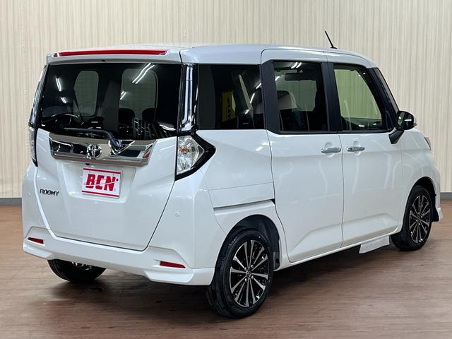 ルーミー カスタムＧ－Ｔ　登録済未使用車　ターボ　スマアシ　アイドリングストップ　９インチＤオーディオ　フルセグＴＶ　Ｂカメラ　ＢＴオーディオ　両側ＰＳＤ　ＬＥＤヘッドライト　アダプティブクルコン　前席シートＨ　ＨＤＭＩ端子（5枚目）