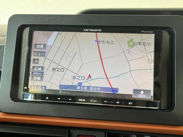 タント ファンクロス　ベース＿Ｗパワスラ　社外ナビ　両側パワースライドドア　ＬＥＤライト　スマートアシスト　シートヒーター　ルーフレール　ＣＤ　コーナーセンサー　電子パーキング（17枚目）