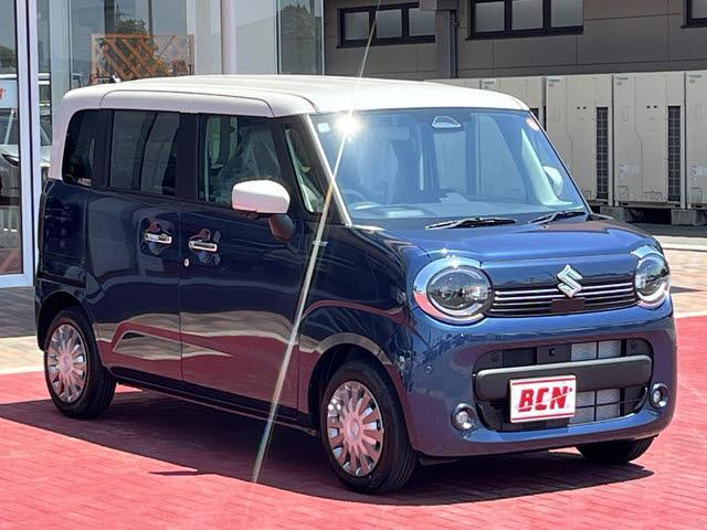 ワゴンＲスマイル ハイブリッドＸ　登録届出済未使用車　衝突軽減　Ｄオーディオ　フルセグＴＶ　Ｂｌｕｅｔｏｏｔｈ　ＤＶＤ再生　全方位カメラ　両側パワースライドドア　ヘッドアップディスプレイ　Ｉストップ　Ｐスタ　キーフリー　ＬＥＤ（5枚目）