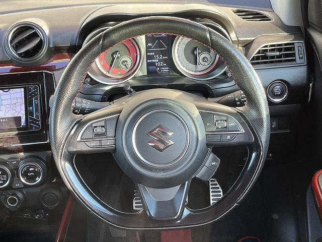 スイフトスポーツ ベースグレード　６速マニュアル　車検：令和９年９月　衝突軽減　ナビ　シートヒーター　プッシュスタート　キーフリー　ＥＴＣ車載器　ＬＥＤヘッドライト（9枚目）