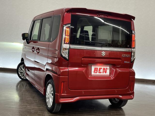 スペーシアカスタム ハイブリッドＧＳ　走行：　６３０キロ　車検：令和８年１１月　衝突軽減　クルコン　シートヒーター　プッシュスタート　キーフリー　両側パワースライドドア　電動パーキング　ブレーキオートホールド（9枚目）