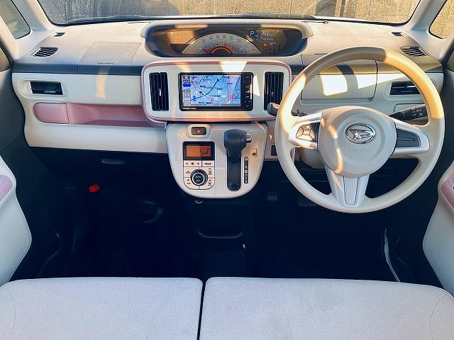 ムーヴキャンバス Xメイクアップリミテッド SAIII XメイクアップリミテッドSA3_キーフリー/プッシュスタート_社外ナビ/フルセグTV_全方位_両側パワースライドドア_LEDヘッドライト_オートライト_アイドリングストップ_前後ドライブレコーダー(3枚目)