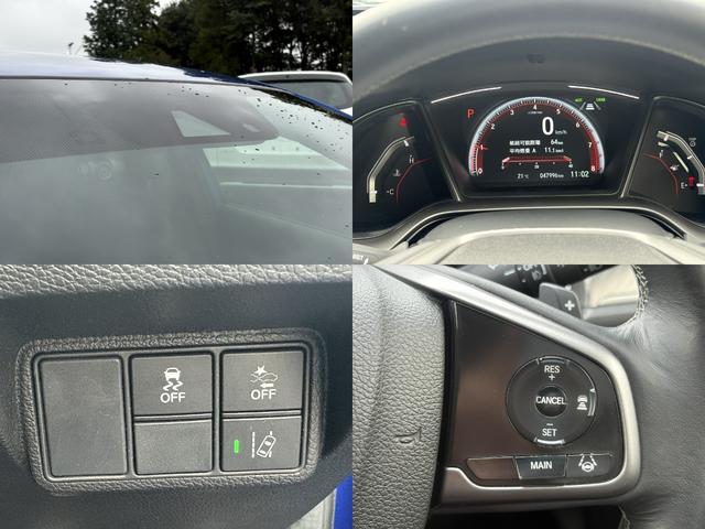 シビック ハッチバック ホンダセンシング純正ナビBカメラ ETC アルミホイール フルセグ シートヒーター オートクルーズコントロール ターボ DVD再生 アイドリングストップ 衝突防止システム LEDヘッドランプ エアコン(12枚目)