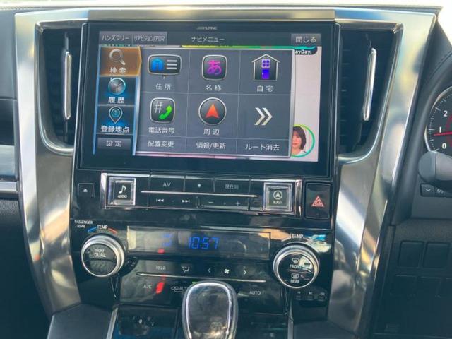 アルファード S Aパッケージ 新品タイヤ/サンルーフ/保証書/社外 11インチ SDナビ/フリップダウンモニター 社外 12.8インチ/トヨタセーフティセンス/両側電動スライドドア/車線逸脱防止支援システム 衝突被害軽減システム(13枚目)