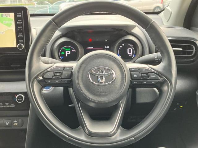 ヤリスクロス ハイブリッドG 新品タイヤ/保証書/ディスプレイオーディオ+ナビ8インチ/衝突安全装置/シートヒーター 前席/パノラミックビューモニター/車線逸脱防止支援システム/ドライブレコーダー 純正 衝突被害軽減システム(14枚目)