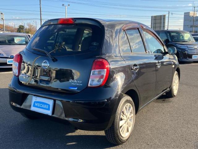 マーチ ボレロ 新品タイヤ/純正 SDナビ/ヘッドランプ HID/ETC/EBD付ABS/アイドリングストップ/ワンセグTV/エアバッグ 運転席/エアバッグ 助手席/アルミホイール 社外 14インチ ワンオーナー(3枚目)