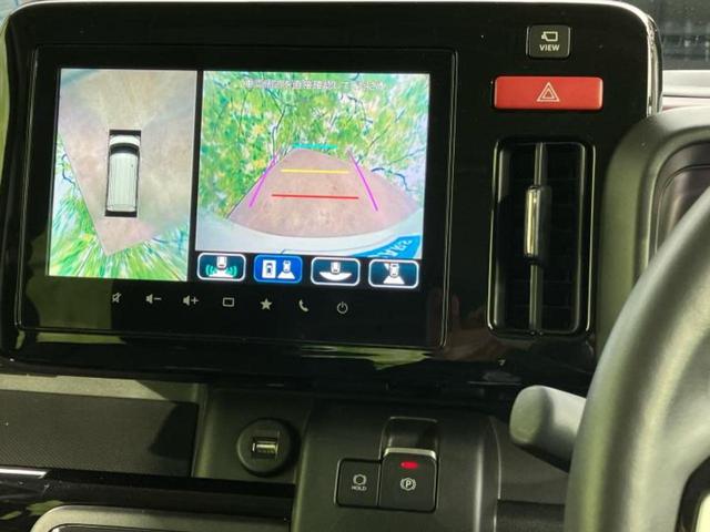 スペーシアカスタム ハイブリッドXSターボ 保証書/純正 9インチ SDナビ/セーフティサポート(スズキ)/両側電動スライドドア/シートヒーター 前席/全方位モニター用カメラ/車線逸脱防止支援システム/シート ハーフレザー 衝突被害軽減システム(12枚目)