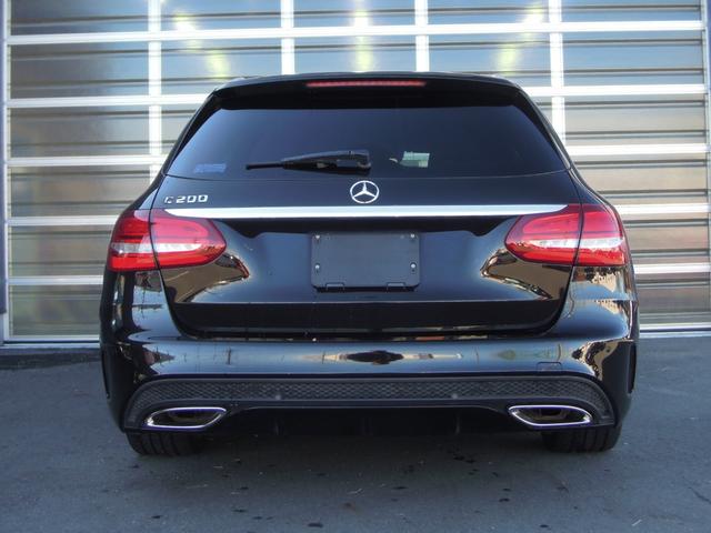 Cクラスステーションワゴン C200 ステーションワゴン スポーツ レーダーセーフティパッケージ/衝突軽減ブレーキ/LEDヘッドライト/純正ナビ/フルセグTV/DVD再生/ドラレコ/Bカメラ/ETC/Pバックドア/プッシュスタート/スマートキー/クルコン/純正18AW(3枚目)