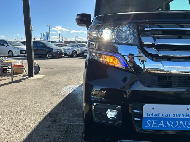 N-BOXカスタム G・ターボLパッケージ 両側パワースライド 純正フルセグナビ バックカメラ ETC2.0 Bluetoothミュージック オートクルーズ HIDヘッドライト LEDフォグ スマートキー スペアキー プッシュスタート(25枚目)