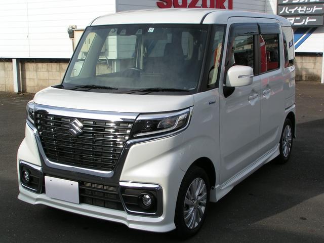 スペーシアカスタム ハイブリッドＧＳ　アダプティブクルーズコントロール　左パワースライド　ＥＴＣ　フルセグ　Ｂｌｕｅｔｏｏｔｈ　ＤＶＤ再生　地図データ２０２４年シートヒーター　ＬＥＤヘッドランプ　ＬＥＤフォグランプ　リアロールサンシェード（3枚目）