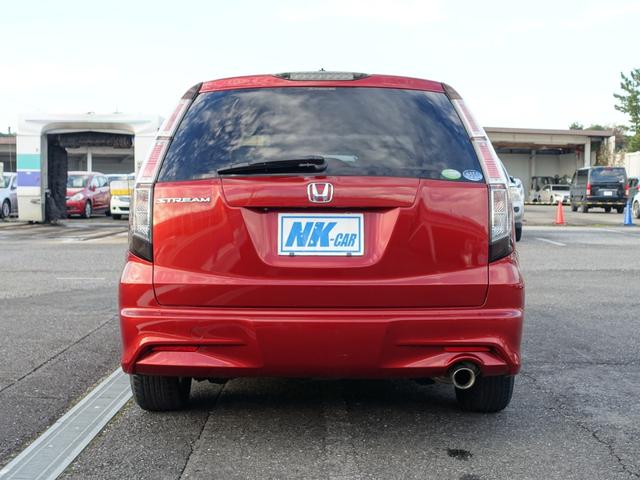 ストリーム ZS HDDナビパッケージ 純正HDDナビ バックカメラ ETC キーレス HIDヘッドライト オートライト ステアリングリモコン エアロ 純正アルミ(3枚目)