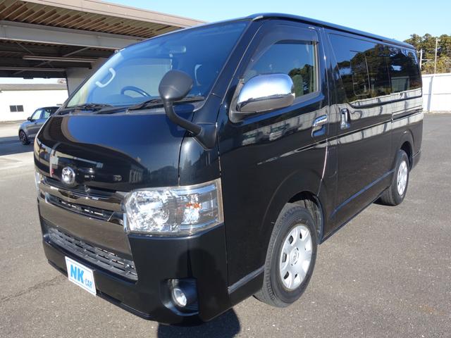 ハイエースバン スーパーGL ダークプライム 純正メモリーナビ バックカメラ フルセグ Bluetooth ステアリングリモコン ETC2.0 黒木目調パネル LEDヘッドライト オートライト フォグランプ スマートキー 後席冷暖房(7枚目)