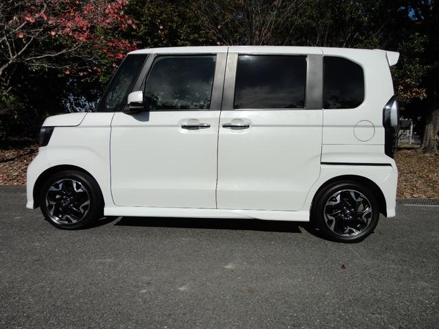N-BOXカスタム G・Lターボホンダセンシング プッシュスタート 両側パワースライド バックカメラ ビルトインETC ドライブレコーダー 半革シート 純正8インチナビ TV 軽減ブレーキ純正15インチターボアルミ(5枚目)