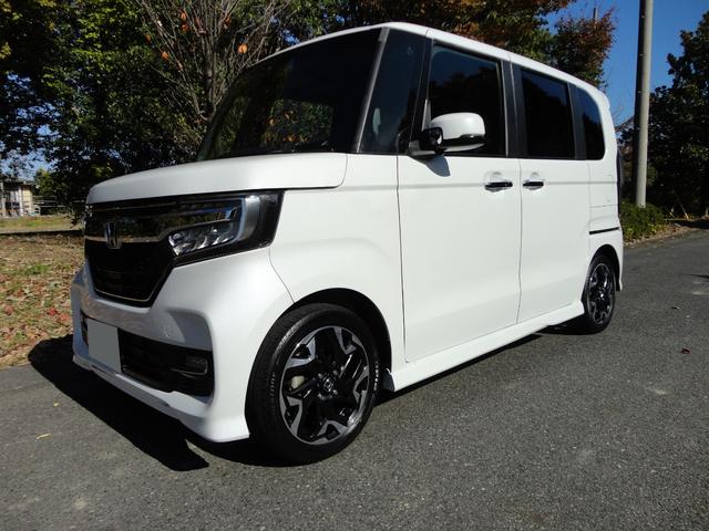 N-BOXカスタム G・Lターボホンダセンシング プッシュスタート 両側パワースライド バックカメラ ビルトインETC ドライブレコーダー 半革シート 純正8インチナビ TV 軽減ブレーキ純正15インチターボアルミ(7枚目)