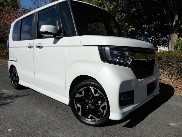 N-BOXカスタム G・Lターボホンダセンシング プッシュスタート 両側パワースライド バックカメラ ビルトインETC ドライブレコーダー 半革シート 純正8インチナビ TV 軽減ブレーキ純正15インチターボアルミ(18枚目)