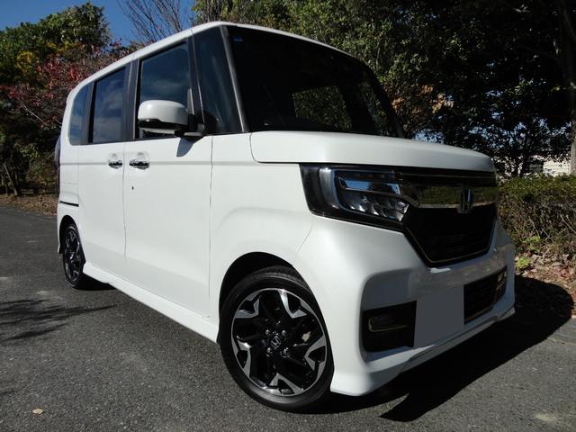 N-BOXカスタム G・Lターボホンダセンシング プッシュスタート 両側パワースライド バックカメラ ビルトインETC ドライブレコーダー 半革シート 純正8インチナビ TV 軽減ブレーキ純正15インチターボアルミ(19枚目)