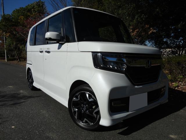 N-BOXカスタム G・Lターボホンダセンシング プッシュスタート 両側パワースライド バックカメラ ビルトインETC ドライブレコーダー 半革シート 純正8インチナビ TV 軽減ブレーキ純正15インチターボアルミ(20枚目)