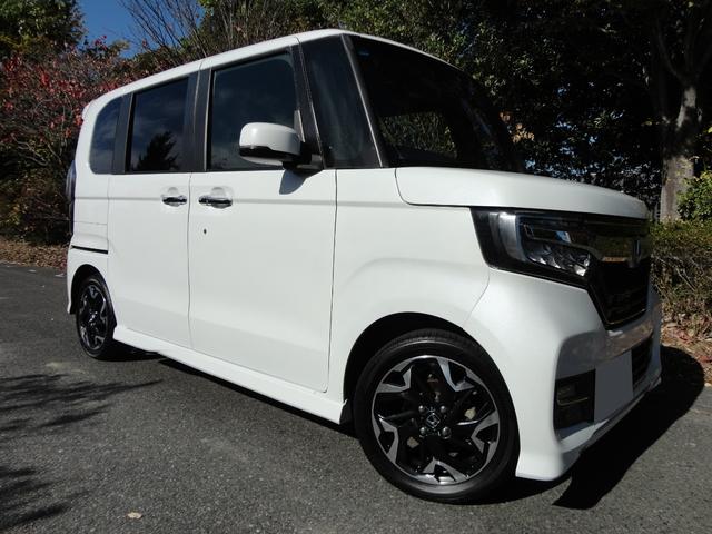 N-BOXカスタム G・Lターボホンダセンシング プッシュスタート 両側パワースライド バックカメラ ビルトインETC ドライブレコーダー 半革シート 純正8インチナビ TV 軽減ブレーキ純正15インチターボアルミ(21枚目)