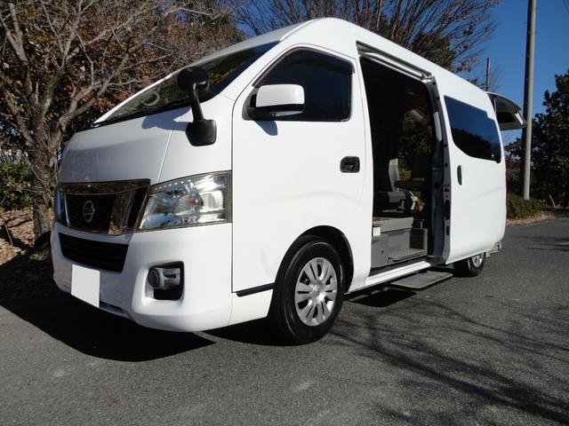 NV350キャラバンバン スーパーロングワイドDX 福祉車両 車椅子4基 Dタイプ リフト オートステップ左スライドドア- 定員10名(22枚目)