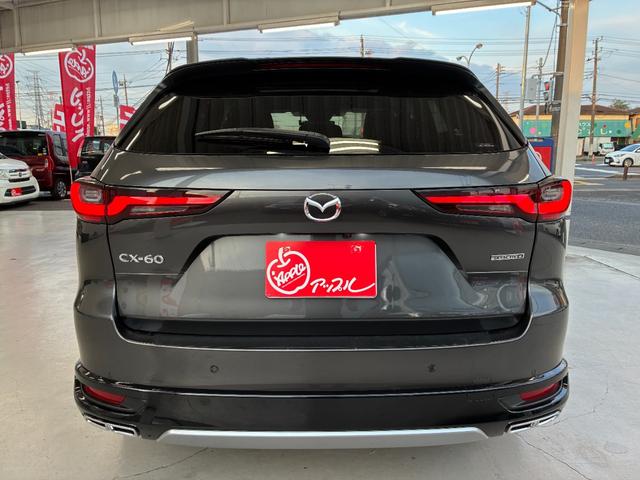 CX-60 XD エクスクルーシブモード ドライブレコーダー ETC 全周囲カメラ クリアランスソナー オートクルーズコントロール パワーシート 衝突被害軽減システム サンルーフ ナビ TV LEDヘッドランプ 電動リアゲート アルミホイール(16枚目)