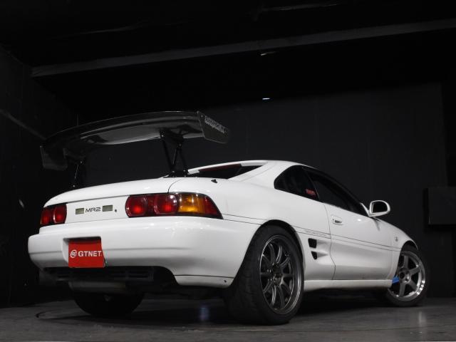 ＭＲ２ ＧＴ－Ｓ　ターボモデル　５速ＭＴ　ＡＲＣエアクリーナーボックス　ジュランタワーバー　ボルテックスＧＴウイング　フジツボマフラー　フロントレイズＬＥ３７Ｔ１７ＡＷ　リアプロドライブＧＣ－０１０Ｇ１８ＡＷ（37枚目）