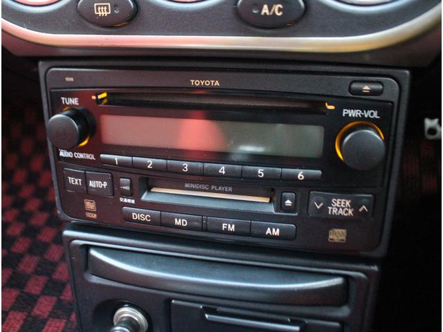 MR-S Sエディション 純正6速MT エンケイPF01前15インチ・後16インチアルミ ブリッツ車高調 社外エアロ 純正CD/MDデッキ リアスポイラー コムテックドラレコHDR360G ETC AC キーレスエントリー(14枚目)