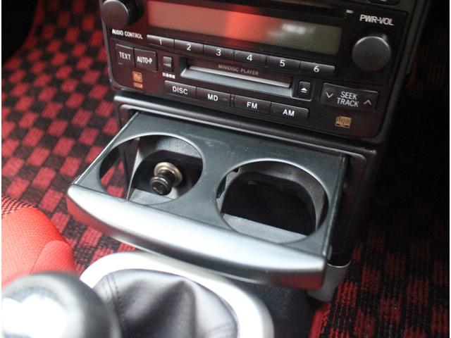 MR-S Sエディション 純正6速MT エンケイPF01前15インチ・後16インチアルミ ブリッツ車高調 社外エアロ 純正CD/MDデッキ リアスポイラー コムテックドラレコHDR360G ETC AC キーレスエントリー(26枚目)