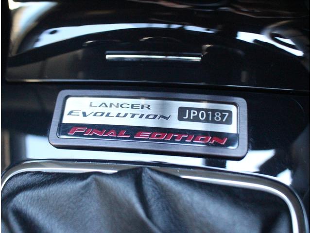 ランサー エボリューション ファイナルエディション 1000台限定車 JP0187 ビルシュタインショック ブレンボキャリパー 純正RECAROハーフレザーシート BBS18インチ鍛造アルミ ブラック塗装ルーフ HIDヘッドライト オートライト ETC(24枚目)
